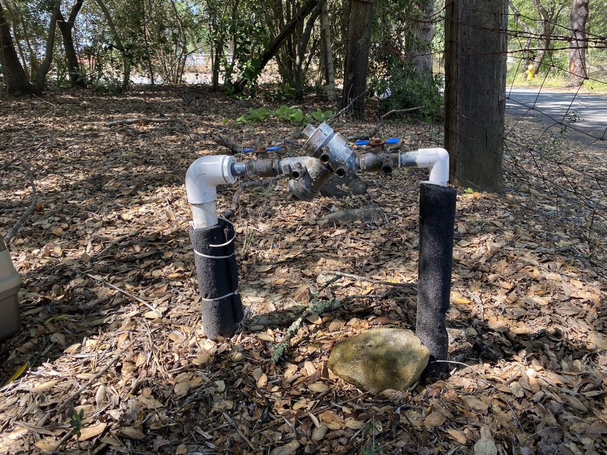Backflow testing in progress